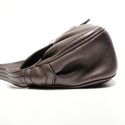 CELINE leather Shoulder Bag Brown WS27318