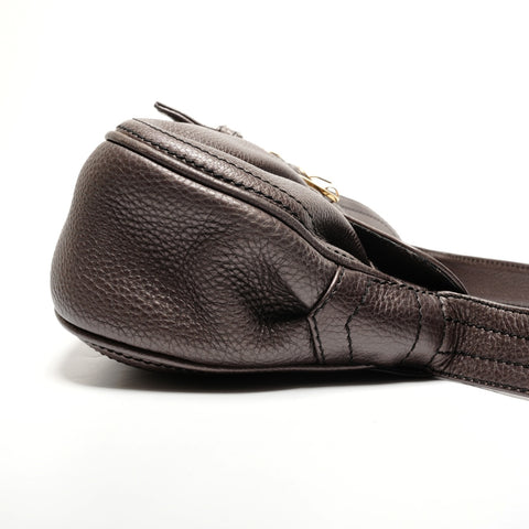 CELINE leather Shoulder Bag Brown WS27318