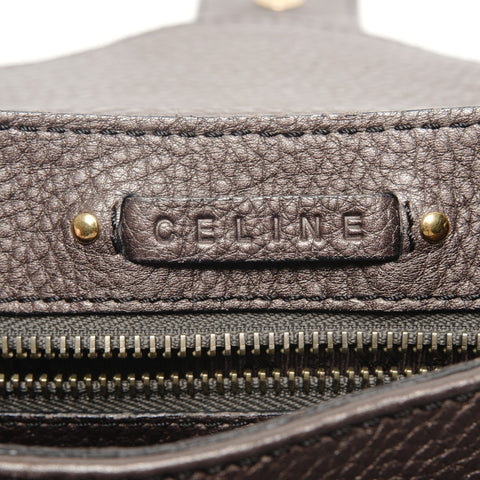CELINE leather Shoulder Bag Brown WS27318