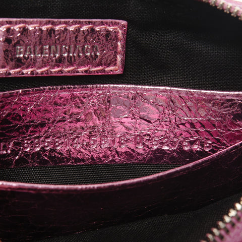 BALENCIAGA Le Cagole Mini Shoulder Bag in Metallic Shoulder Bag pink WS27319