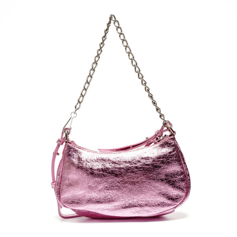 BALENCIAGA Le Cagole Mini Shoulder Bag in Metallic Shoulder Bag pink WS27319