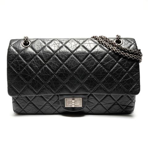 CHANEL 12th series 2008-2009 2.55 reissue Shoulder Bag black WS27320