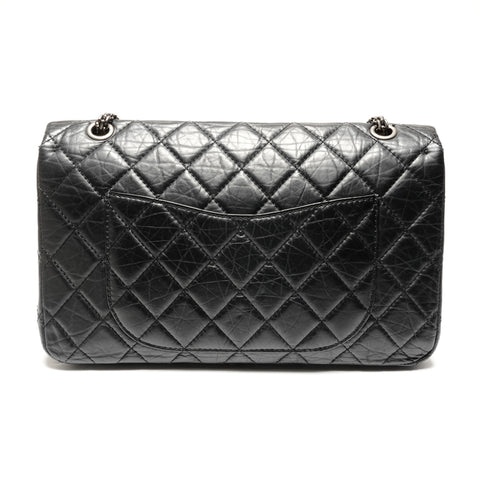 CHANEL 12th series 2008-2009 2.55 reissue Shoulder Bag black WS27320