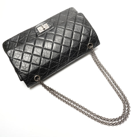 CHANEL 12th series 2008-2009 2.55 reissue Shoulder Bag black WS27320