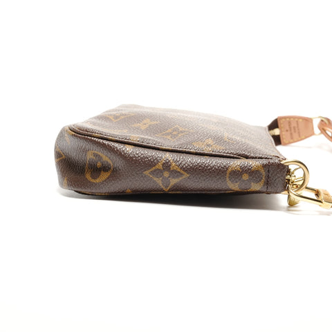 LOUIS VUITTON Monogram Pochette (2000) Handbag Brown WS27322