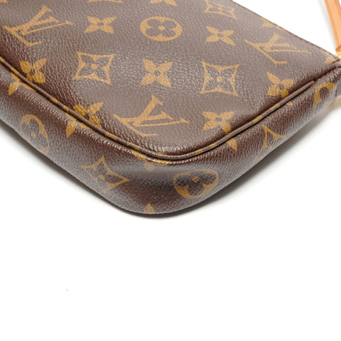 LOUIS VUITTON Monogram Pochette (2000) Handbag Brown WS27322