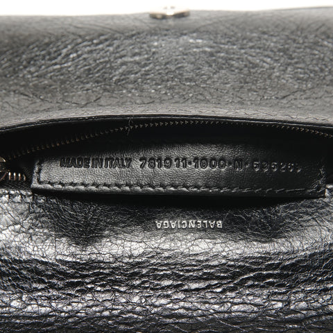 BALENCIAGA Cagoule Mini Flap Shoulder Bag black WS27327