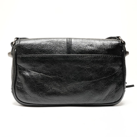 BALENCIAGA Cagoule Mini Flap Shoulder Bag black WS27327