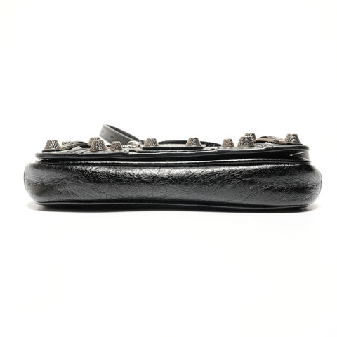 BALENCIAGA Cagoule Mini Flap Shoulder Bag black WS27327