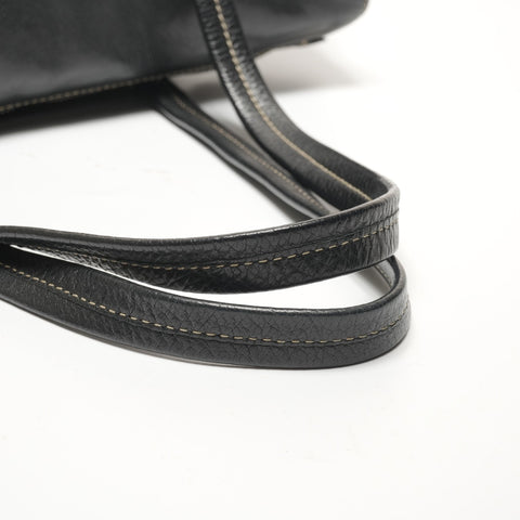 PRADA Nylon leather Shoulder Bag black WS27332
