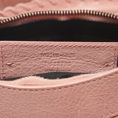 BALENCIAGA First 2-way Lamb Leather Shoulder Bag pink WS27333