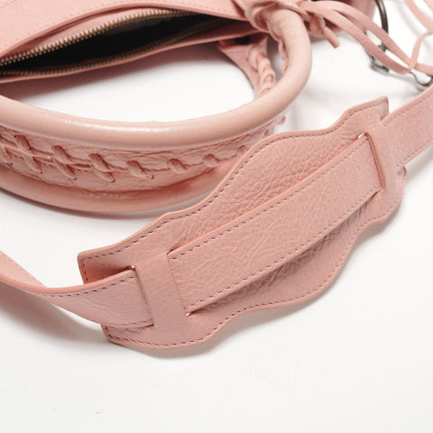 BALENCIAGA First 2-way Lamb Leather Shoulder Bag pink WS27333