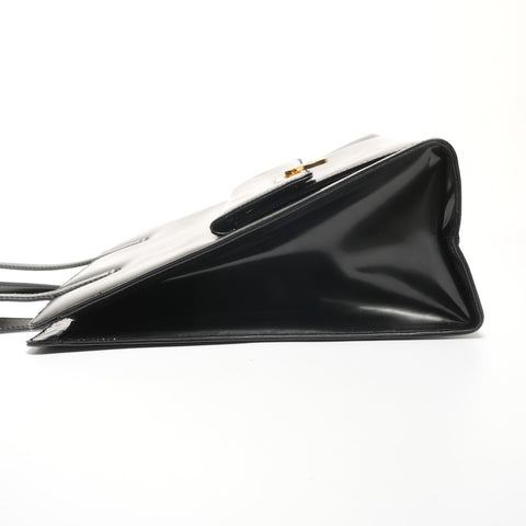 Salvatore Ferragamo Gancini leather Shoulder Bag black WS27334