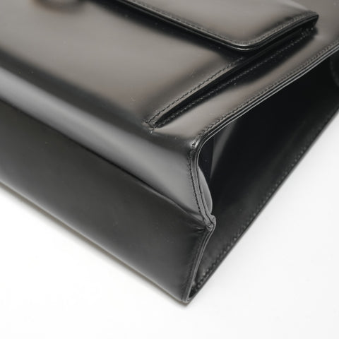 Salvatore Ferragamo Gancini leather Shoulder Bag black WS27334