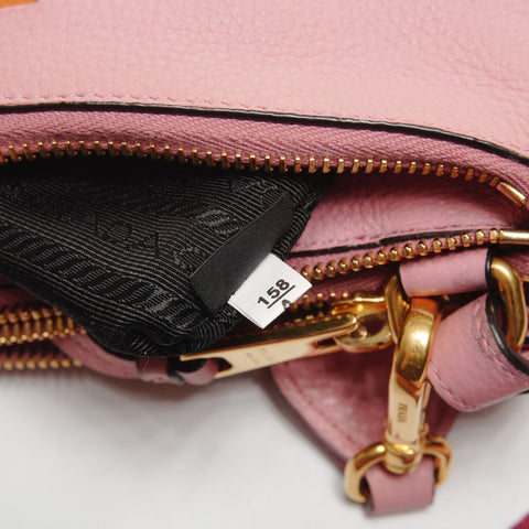 PRADA 皮革单肩包 粉色 WS27335