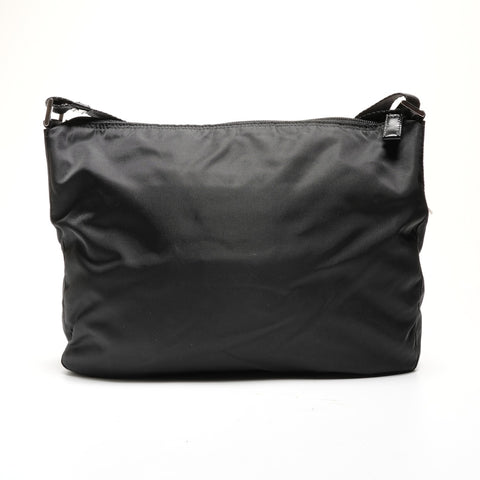 PRADA Nylon triangle logo Shoulder Bag black WS27336