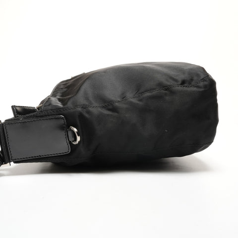 PRADA Nylon triangle logo Shoulder Bag black WS27336