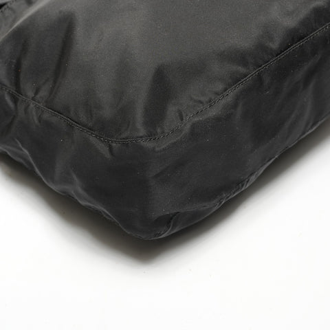 PRADA Nylon triangle logo Shoulder Bag black WS27336