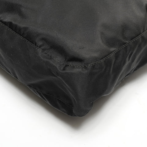 PRADA Nylon triangle logo Shoulder Bag black WS27336