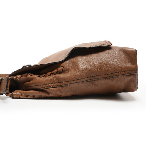 BOTTEGAVENETA INTRECCIATO leather Shoulder Bag Brown WS27337