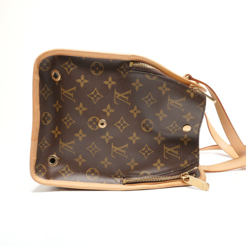 LOUIS VUITTON Sac Baxter GM Monogram Small Dog Carrier Bag, M42028 Shoulder Bag Brown WS27339