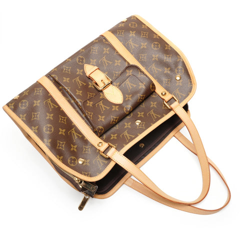 LOUIS VUITTON Sac Baxter GM Monogram Small Dog Carrier Bag, M42028 Shoulder Bag Brown WS27339