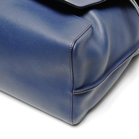 LOEWE Anton leather messenger bag Shoulder Bag Navy WS27340