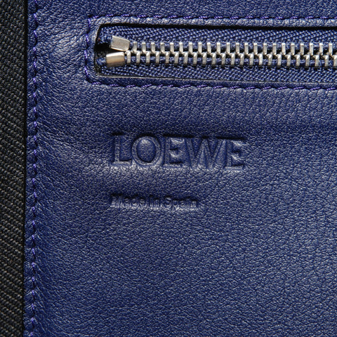 LOEWE Anton leather messenger bag Shoulder Bag Navy WS27340