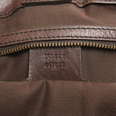 GUCCI GG Canvas Horsebit Tote Bag with One Belt Shoulder Bag beige WS27341