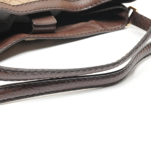 GUCCI GG Canvas Horsebit Tote Bag with One Belt Shoulder Bag beige WS27341