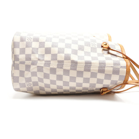LOUIS VUITTON Damier Azur Neverfull MM Tote Bag Shoulder Bag white WS27342