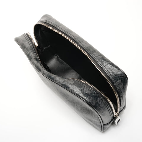 LOUIS VUITTON N47521 Damier Graphite True Toilette GM Clutch bag black WS27345