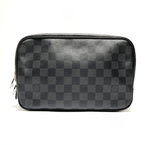 LOUIS VUITTON N47521 Damier Graphite True Toilette GM Clutch bag black WS27345