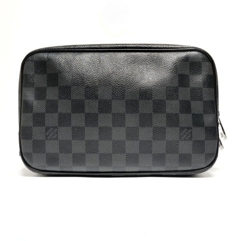 LOUIS VUITTON N47521 Damier Graphite True Toilette GM Clutch bag black WS27345