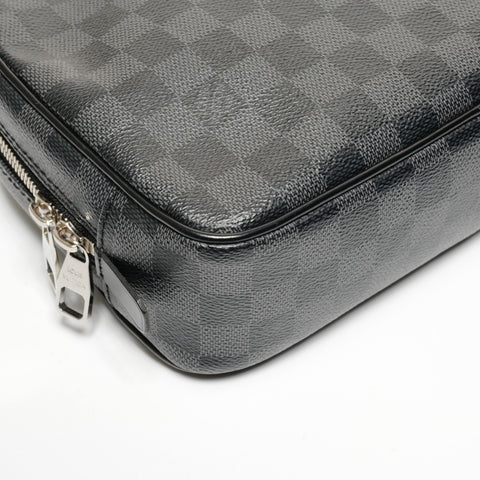 LOUIS VUITTON N47521 Damier Graphite True Toilette GM Clutch bag black WS27345