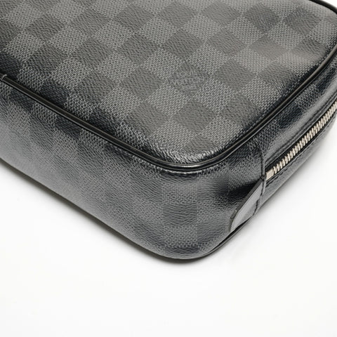 LOUIS VUITTON N47521 Damier Graphite True Toilette GM Clutch bag black WS27345