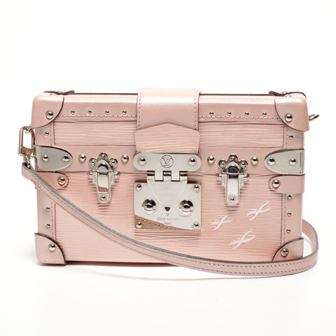 LOUIS VUITTON Epi Petite Malle Trunk Shoulder Bag pink WS27346