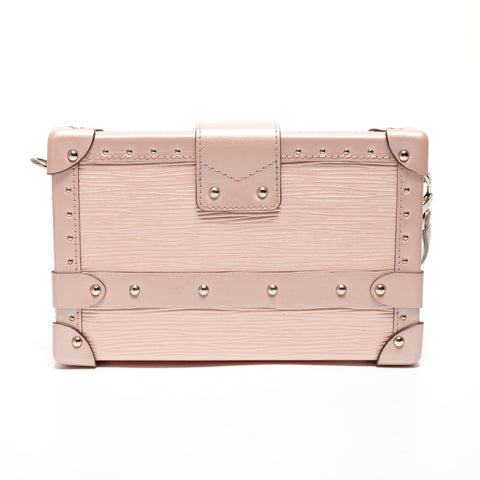 LOUIS VUITTON Epi Petite Malle Trunk Shoulder Bag pink WS27346