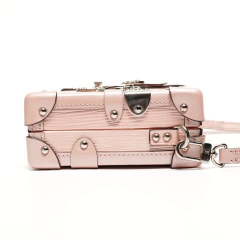 LOUIS VUITTON Epi Petite Malle Trunk Shoulder Bag pink WS27346