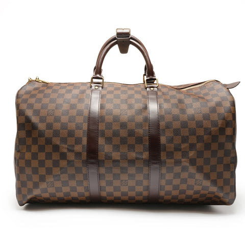 LOUIS VUITTON Keepall 50 Damier Ebene 2006 Boston bag Brown WS27347