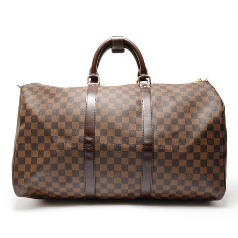 LOUIS VUITTON Keepall 50 Damier Ebene 2006 Boston bag Brown WS27347