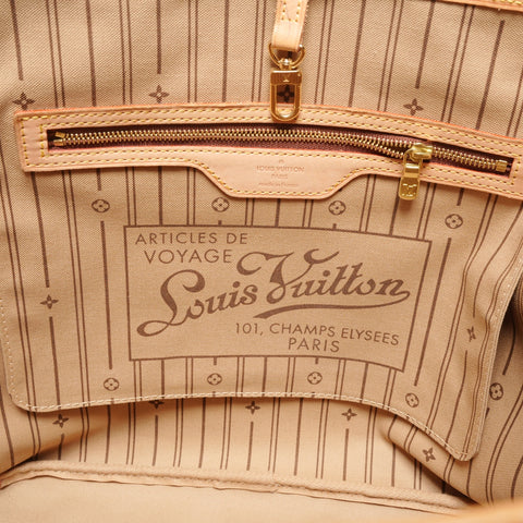 LOUIS VUITTON Neverfull MM Monogram 2007 Shoulder Bag Brown WS27348