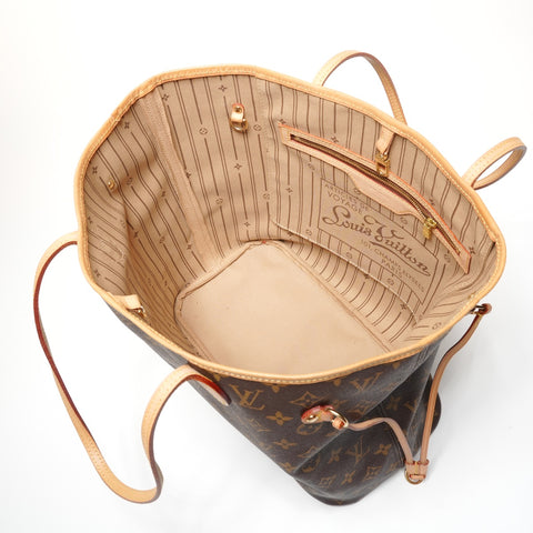 LOUIS VUITTON Neverfull MM Monogram 2007 Shoulder Bag Brown WS27348