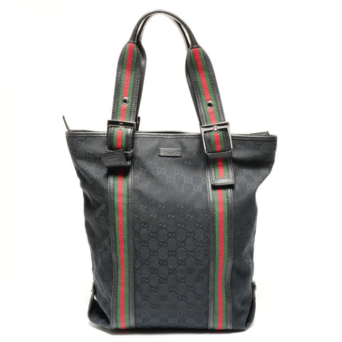 GUCCI GG Canvas Sherry Tote Bag black WS27349