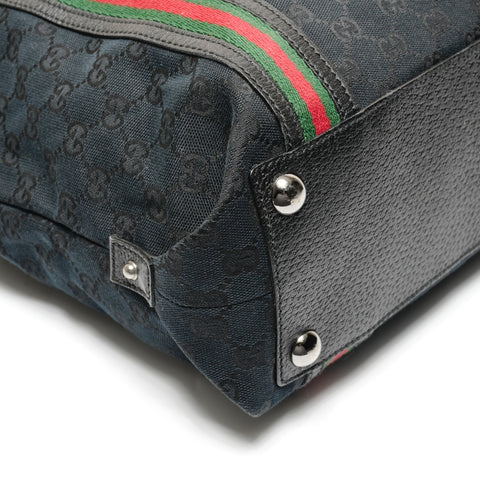 GUCCI GG Canvas Sherry Tote Bag black WS27349