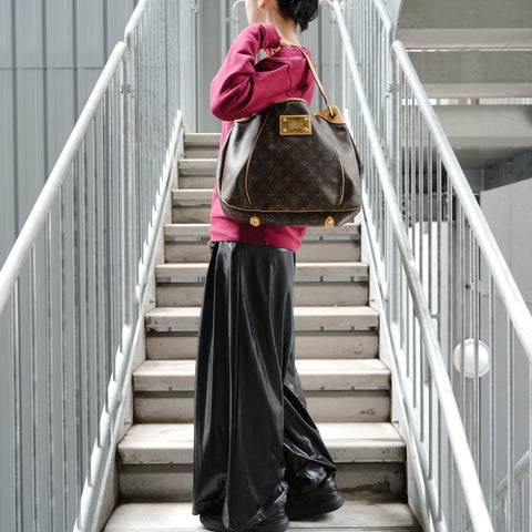 LOUIS VUITTON Monogram Galliera PM M56382 made in 2008 Shoulder Bag Brown WS27350