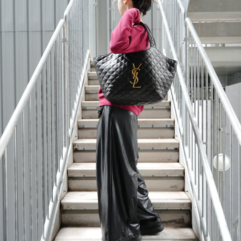 YVES SAINT LAURENT Ikar Maxi Shopping Tote Tote Bag black WS27351