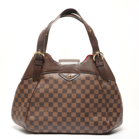 LOUIS VUITTON Damier Sistine GM N41540 made in 2009 Shoulder Bag Brown WS27352