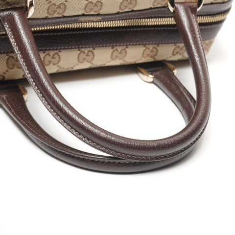 GUCCI GG Canvas Handbag Bowling Bag Boston bag beige WS27353