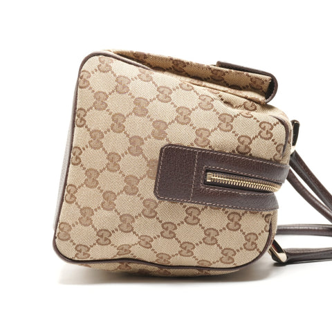 GUCCI GG Canvas Handbag Bowling Bag Boston bag beige WS27353